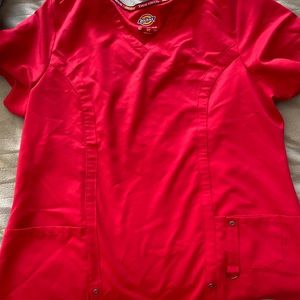 Red Dickies XL scrub top